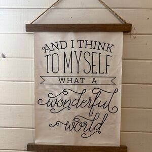 Wall hanging sign